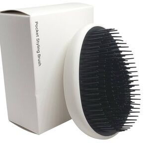 Spoiled Child Black and White Pocket Styling Brush Travel Size